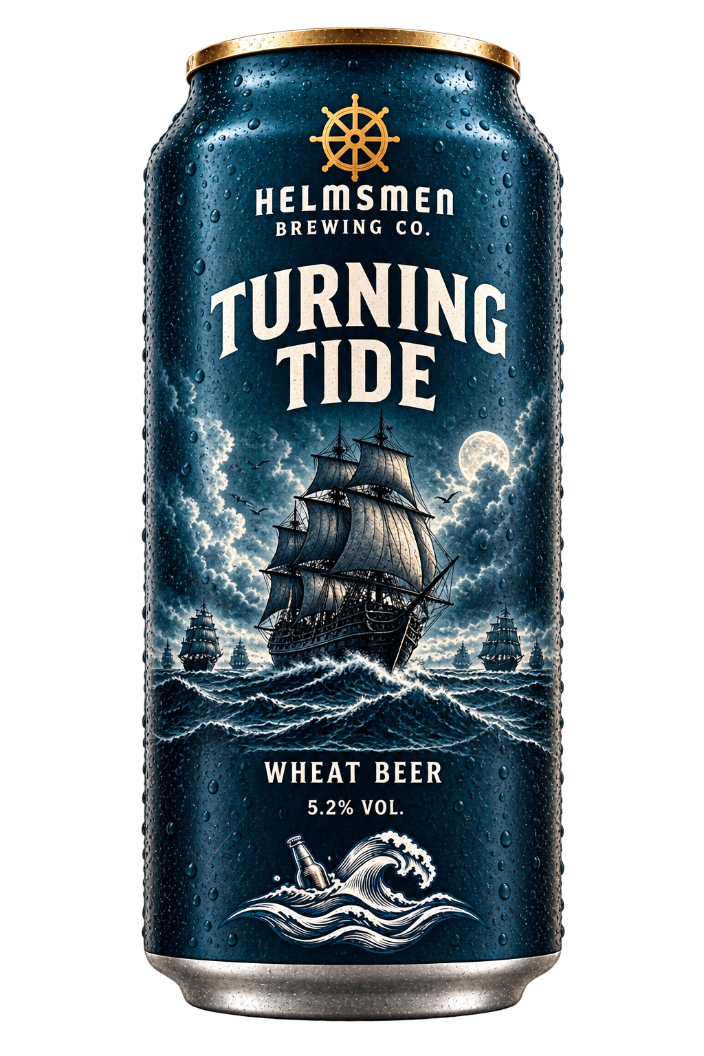 Turning Tide wheat beer can
